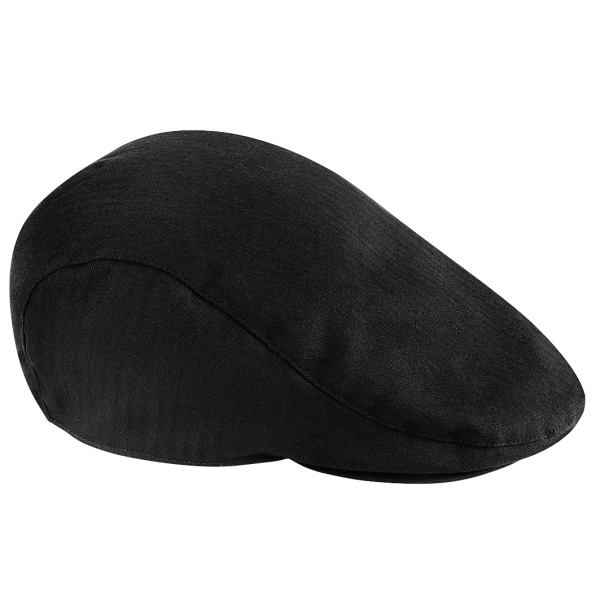 Beechfield Unisex Vintage Flat Cap / Headwear S/M Svart Black S/M