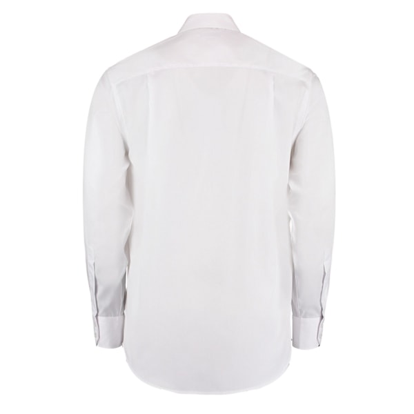 Kustom Kit Herr Corporate Non-Iron Långärmad Skjorta 15 White 15.5in