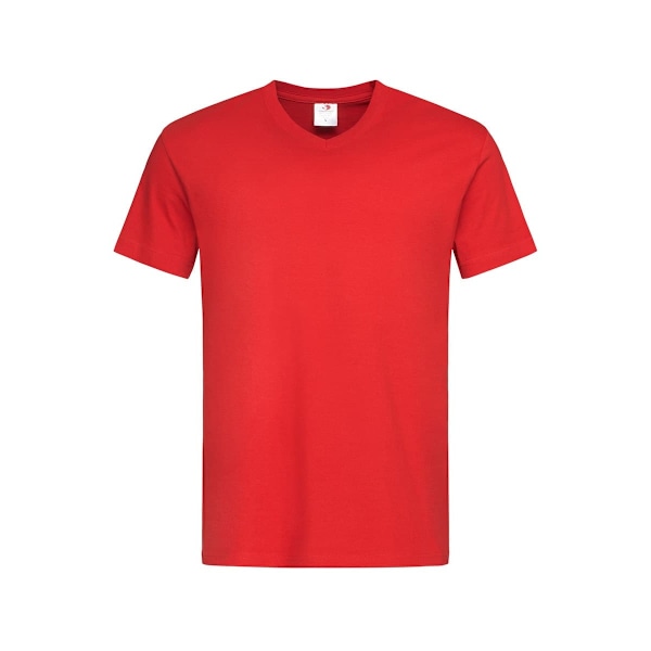 Stedman Herr Klassisk V-ringad T-shirt 2XL Scarlet Red Scarlet Red 2XL