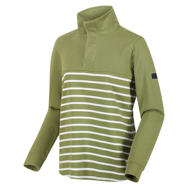 Regatta Dam/Dam Camiola II Stripe Fleece Topp 10 UK Grön Green Fields/White 10 UK