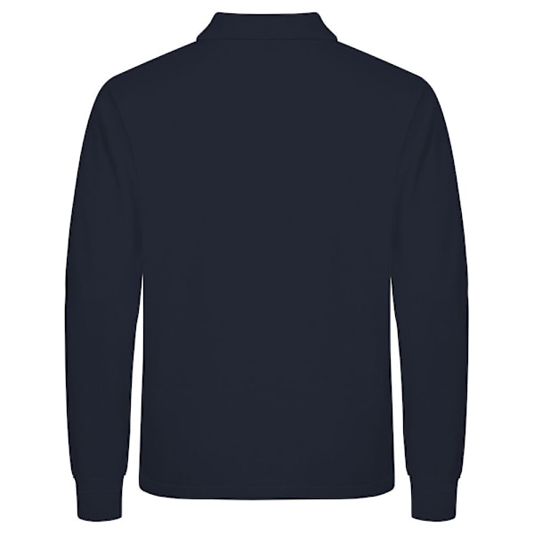 Clique Manhattan Långärmad Pikétröja för Män XL Navy Navy XL