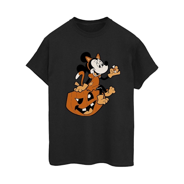 Mickey Mouse Dam/Damer Minnie Mouse Katt Bomull Boyfriend Ha Black 3XL