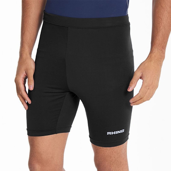 Rhino Barnunderkläder Termiska Sport Baslager Shorts för Pojkar Black LY-XLY