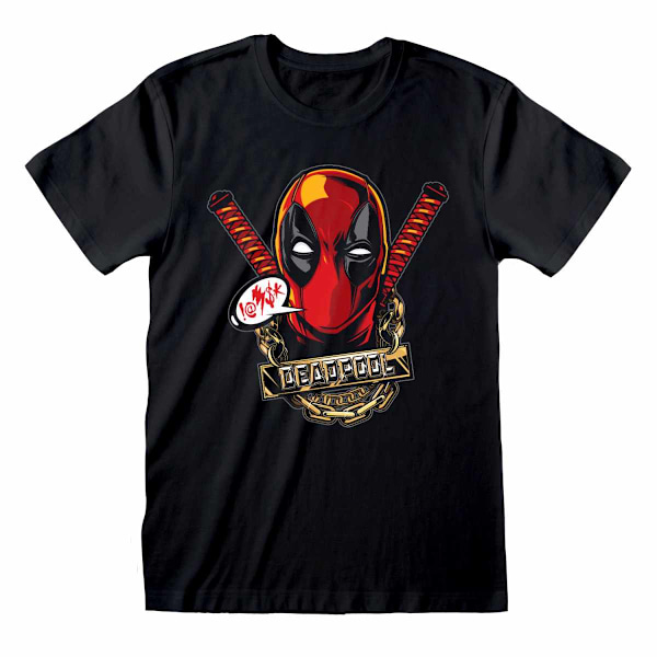 Deadpool Unisex Vuxen Gangsta T-shirt XXL Marinblå Navy XXL