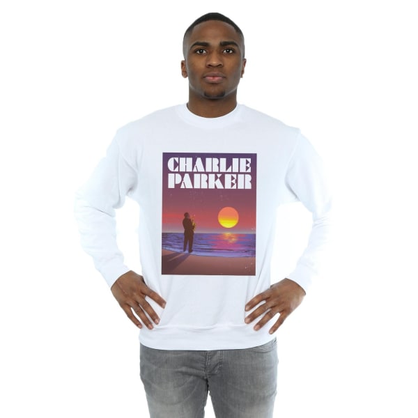 Charlie Parker Mens Into The Sunset Sweatshirt S Vit White S