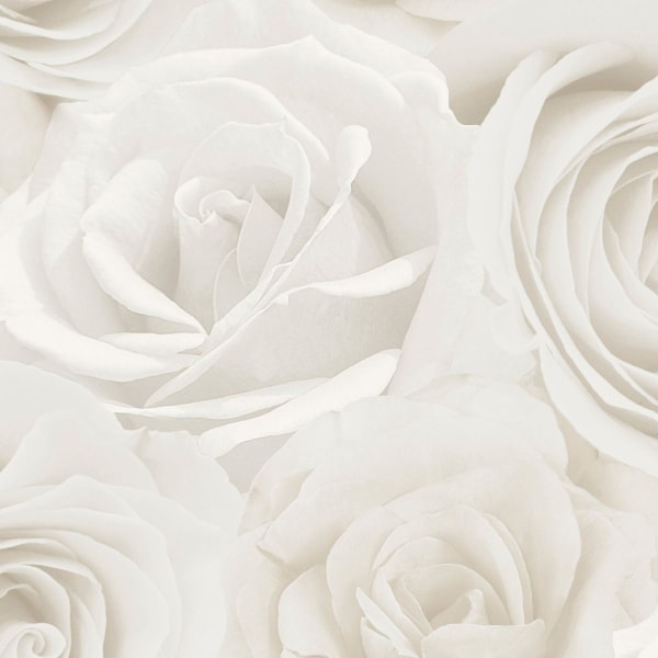 World of Wallpaper Melany Rose Tapet 10m x 53cm Ivory/Cream Ivory/Cream 10m x 53cm