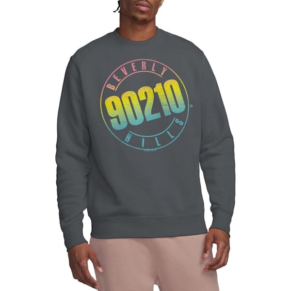 90210 Unisex Vuxen Colour Blend Logotyp Sweatshirt M Charcoal Charcoal M