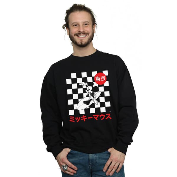 Disney Herr Mickey Mouse Surfing Sweatshirt S Svart Black S