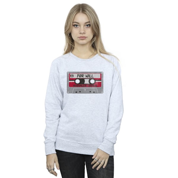 Netflix Dam/Kvinnor Stranger Things Kassett För Will Sweatshirt M Sports Grey Sports Grey M