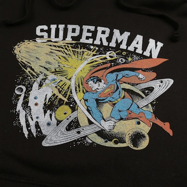 Superman Herr Universe Hoodie L Svart Black L