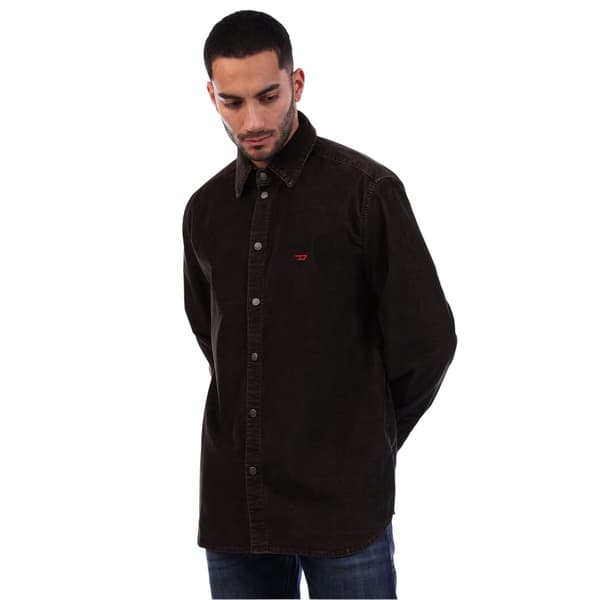 Diesel Herr Simply Plain Overshirt XL Brun Brown XL