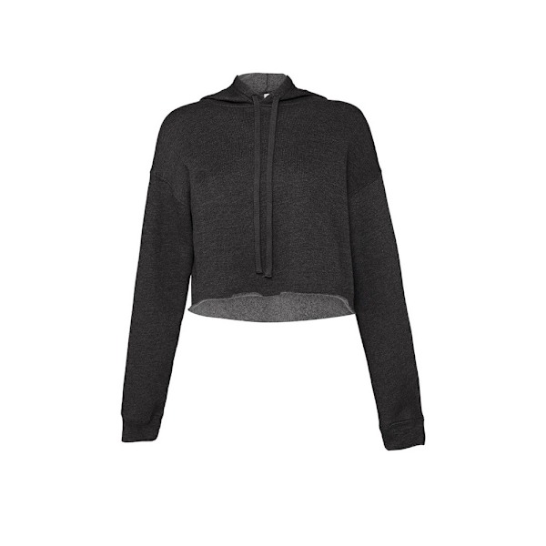 Bella + Canvas Damklippt Hoodie XL Mörkgråmelerad Dark Grey Heather XL