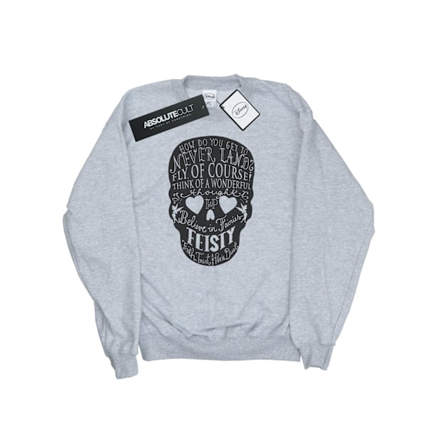 Disney Mens Tinker Bell Skull Sweatshirt M Sports Grey Sports Grey M