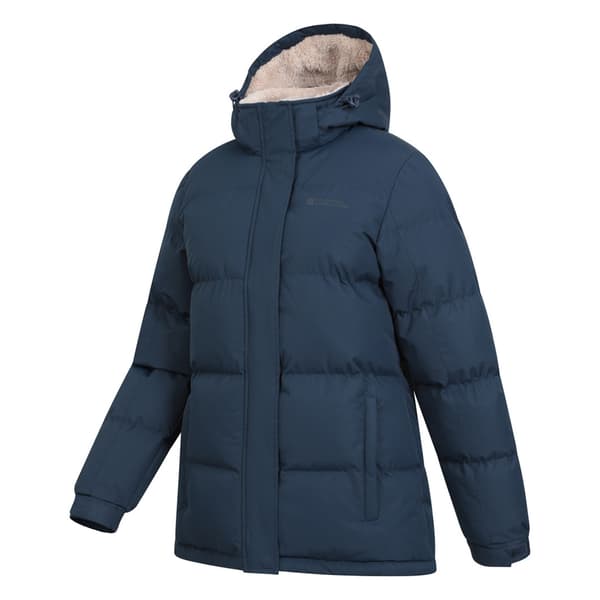 Mountain Warehouse Dam/Dam Snow Borg Fodrad Vadderad Jacka Navy 18 UK