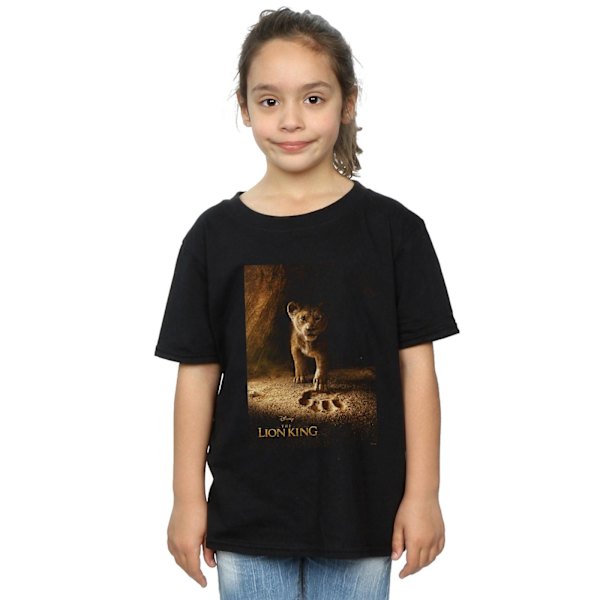 Disney Flickan Lejonkungen Filmen Simba Poster Bomulls T-shirt 5- Black 5-6 Years