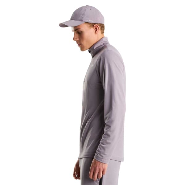 The North Face Herr Logotyp Quarter Zip Långärmad T-shirt M Grå Grey M