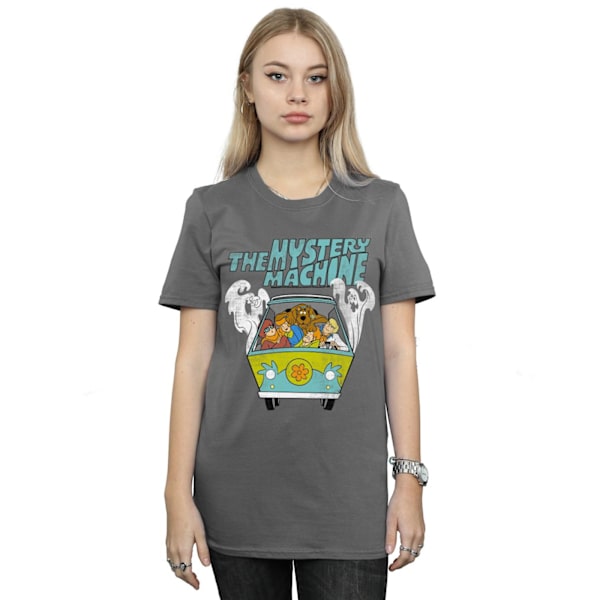 Scooby Doo Dam/Damer Mystery Machine Bomull Boyfriend T-Shi Charcoal S