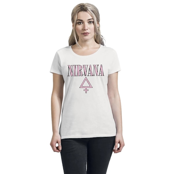 Nirvana Dam/Kvinnor Femme T-Shirt L Off White Off White L