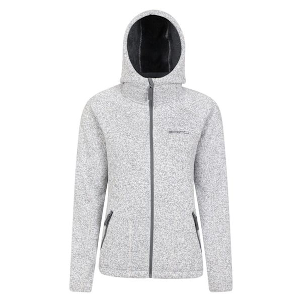 Mountain Warehouse Dam/Damer Nevis Faux Fur Fodrad Full Zip Grey 12 UK