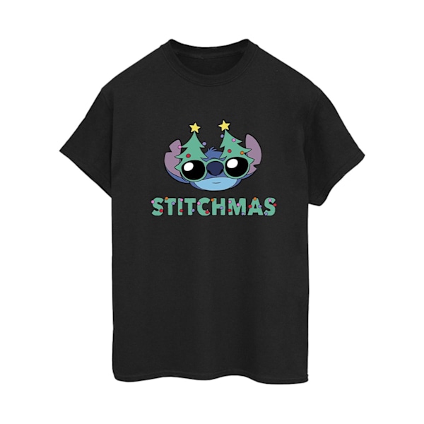 Disney Dam/Damer Lilo & Stitch Stitchmas Glasögon Bomull Pojkvän Black XXL