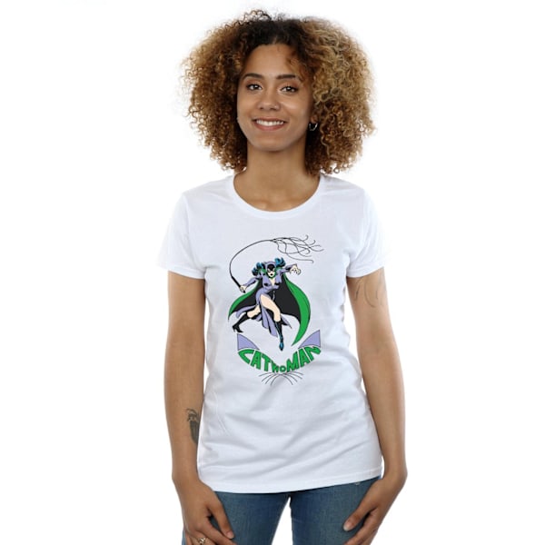 DC Comics Dam/Kvinnor Catwoman Whip Bomull T-shirt L Vit White L