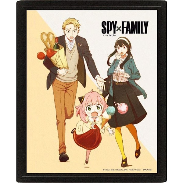 Spy x Family Cool Vs Family 3D Poster 10cm x 8cm Multifärgad Multicoloured 10cm x 8cm