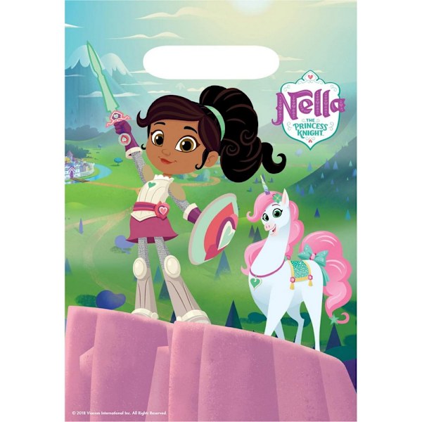Nella the Princess Knight Party Bags (Paket med 8) One Size Multi Multicoloured One Size