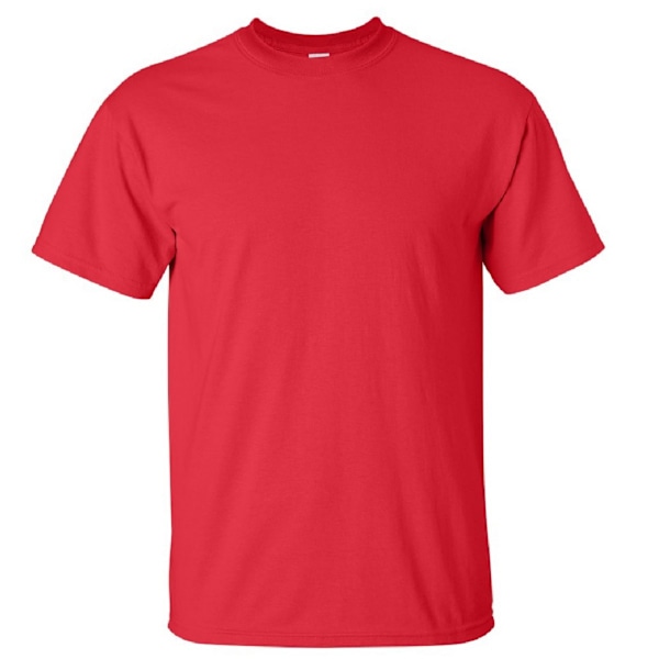 Gildan Ultra Cotton T-shirt med kort ärm för män, 3XL, röd Red 3XL