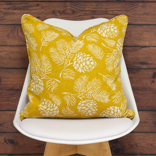 Furn Irwin Woodland Design Kuddfodral One Size Senapsgul Mustard Yellow One Size