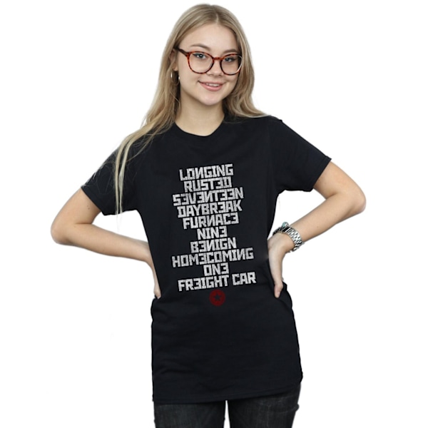 Marvel Dam/Damer Vinter Soldier Trigger Words Bomull Pojkvän Black 4XL