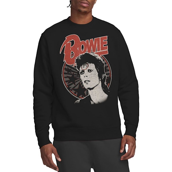 David Bowie Unisex Vuxen Space Oddity Sweatshirt S Svart Black S