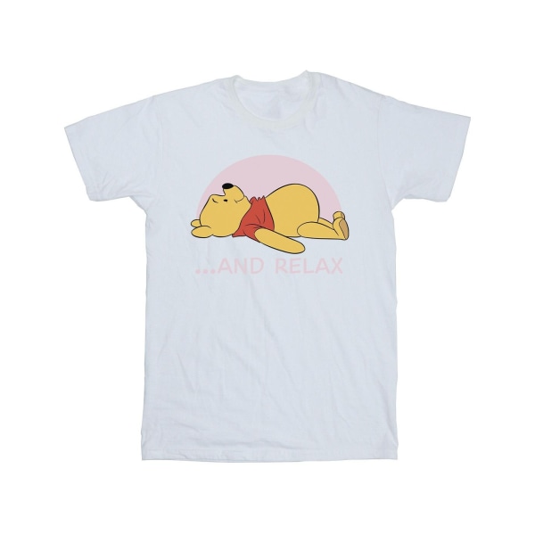 Disney Boys Nalle Puh Relax T-shirt 7-8 år Vit White 7-8 Years
