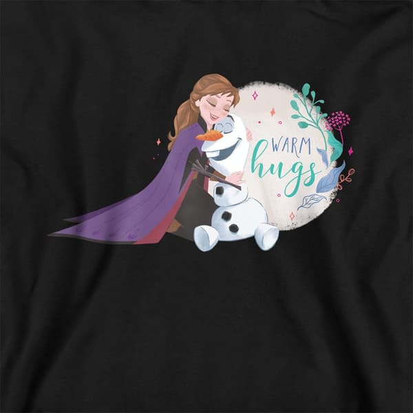Frozen Barn/Barn Liksom Varma Kramar Anna Och Olaf Pullover Hoo Navy 5-6 Years