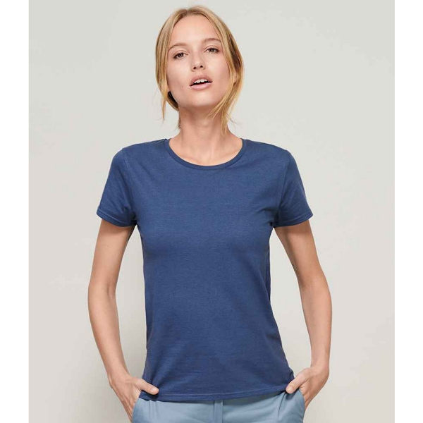 SOLS Dam/Kvinnor Crusader Ekologisk T-shirt L Denim Denim L