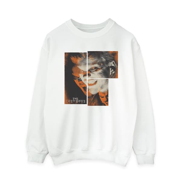 The Lost Boys Dam/Dam David Squares Sweatshirt S Vit White S