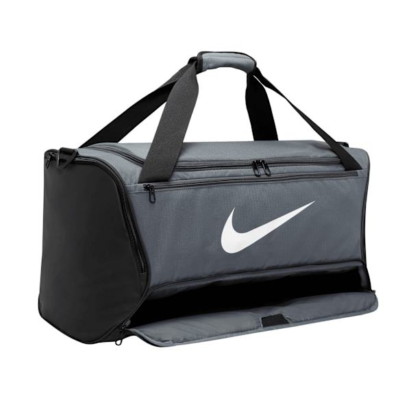 Nike Brasilia Swoosh träningsväska 60L duffelväska One Size Iron Grey Iron Grey/Black/White One Size