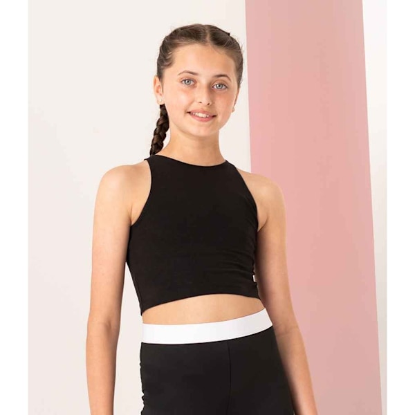 SF Minni Girls Crop Top 11-12 år Svart Black 11-12 Years