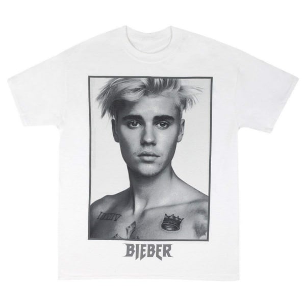 Justin Bieber Dam/Kvinnor Sorry Bomull T-shirt M Vit White M