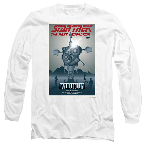 Star Trek Unisex Vuxen The Next Generation Säsong 3 Avsnitt 1 T White M