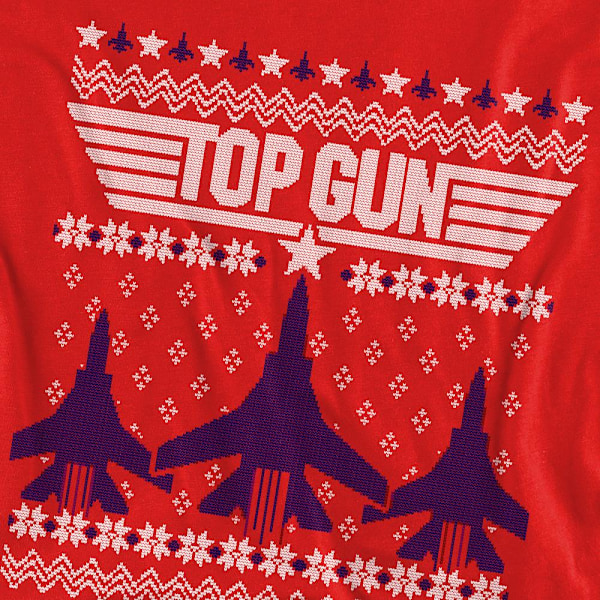 Top Gun Unisex Vuxen Ful Fighter Jet Jul Tröja M Re Red M