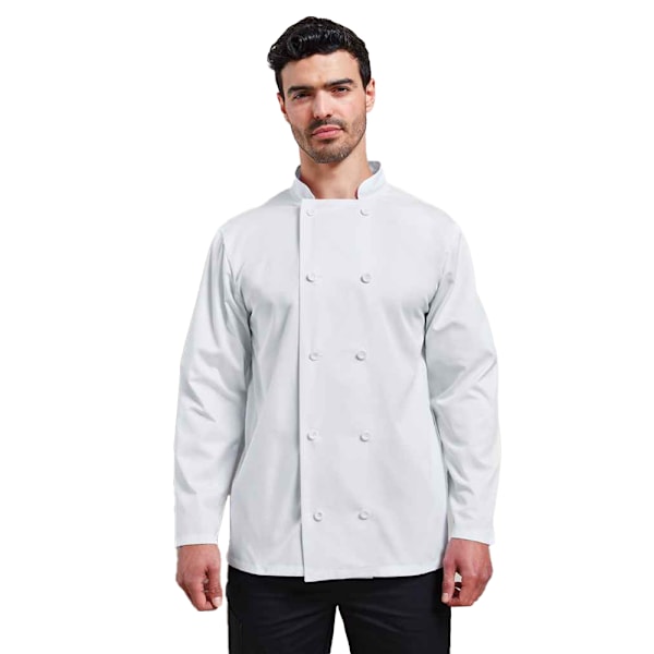 Premier Unisex Kockjacka 4XL Vit White 4XL