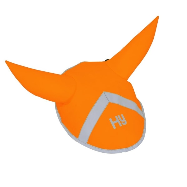 Hy Reflector Horse Ear Bonnet Full Orange Orange Full