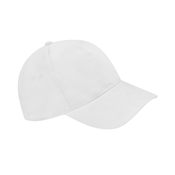 Beechfield Unisex Ultimate 5 Panel Baseball Cap (2-pack) One White One Size