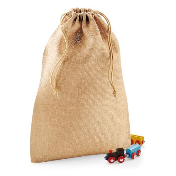 Westford Mill Jute Stuff Bag One Size Natural Natural One Size