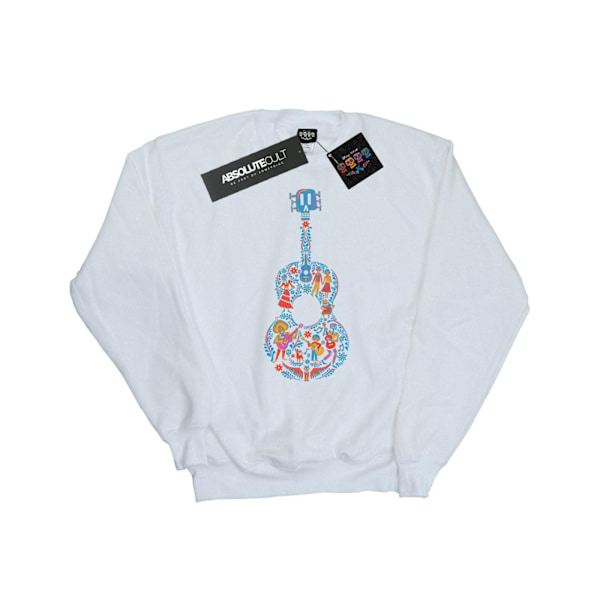 Disney Dam/Dam Coco Gitarr Mönstrad Tröja S Vit White S