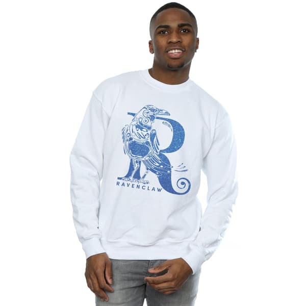 Harry Potter Herr Ravenclaw Glitter Sweatshirt M Vit White M