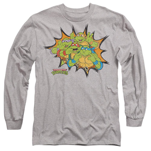 Teenage Mutant Ninja Turtles Unisex Vuxen Rolig Min Turtles T-shirt Sport Heather M