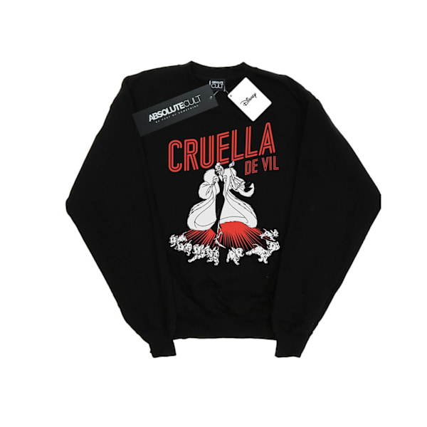 Disney Herr Cruella De Vil Dalmatiner Sweatshirt XL Svart Black XL