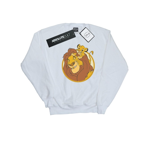 Disney Boys The Lion King Mufasa Och Simba Sweatshirt 5-6 År White 5-6 Years