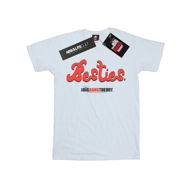 The Big Bang Theory Damkläder/Dam Besties Text Bomull Boyfriend White XXL